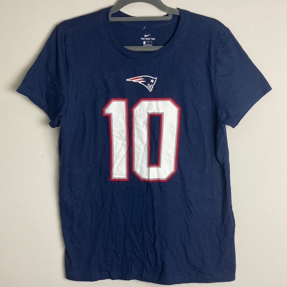 Nike Team Patriots Football Mac Jones T-Shirt Women's Size Large New With Tag